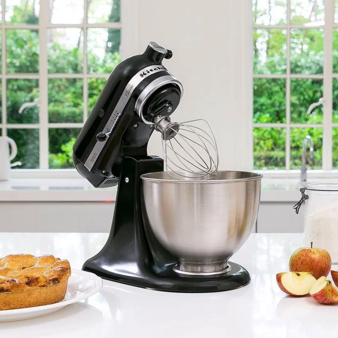 KitchenAid 5K45SSEBM Classic Keukenmachine - 10 Snelheden - Mat Zwart