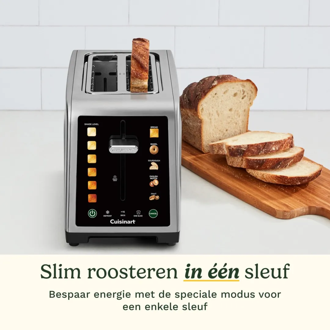 Cuisinart RBT2200E Broodrooster - 2 Sneden - 4 Sandwiches - RVS - afbeelding 6 van 6
