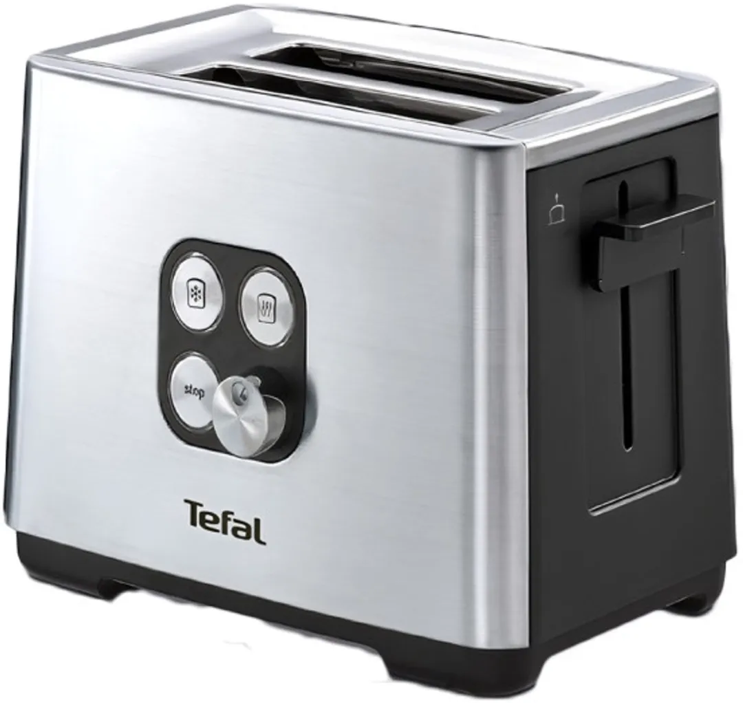 Tefal Equinox TT420D Broodrooster 2 Sneden - 900W - Zwart/Roestvrijstaal