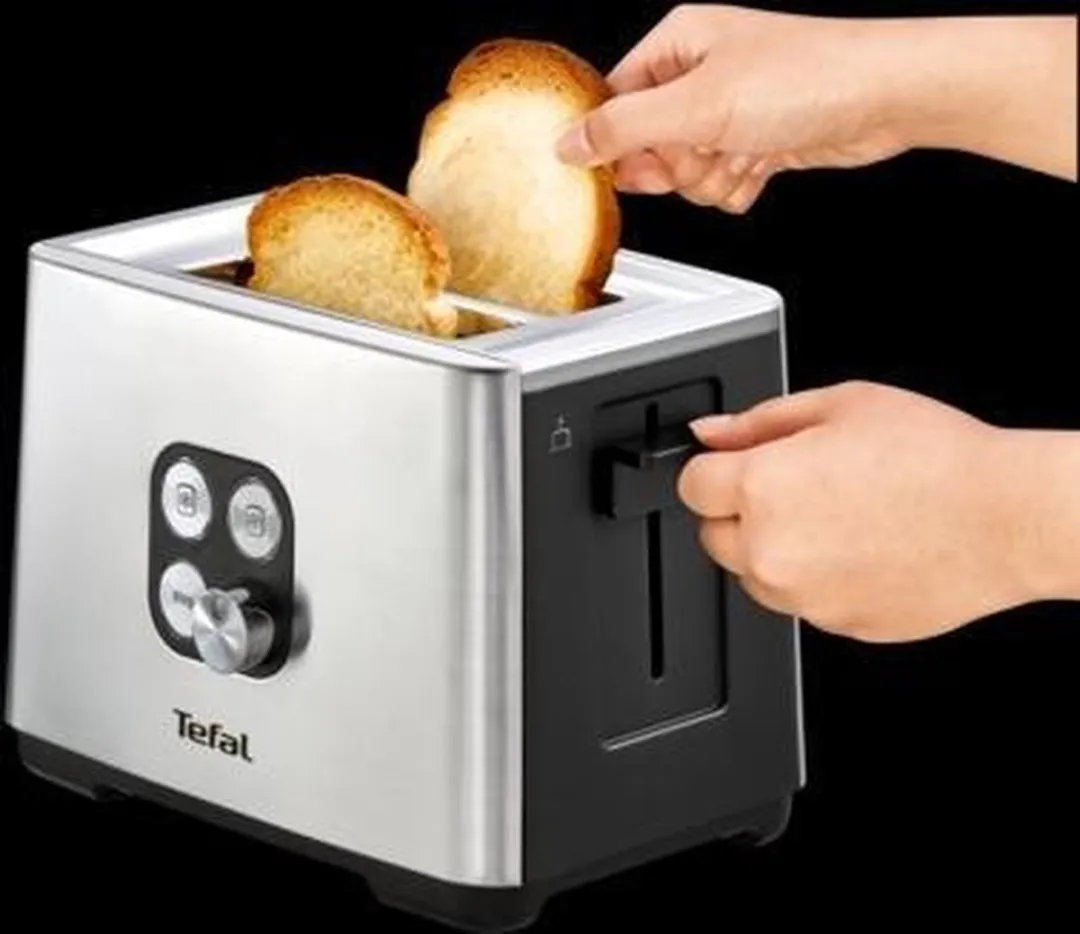 Tefal Equinox TT420D Broodrooster 2 Sneden - 900W - Zwart/Roestvrijstaal - afbeelding 6 van 6