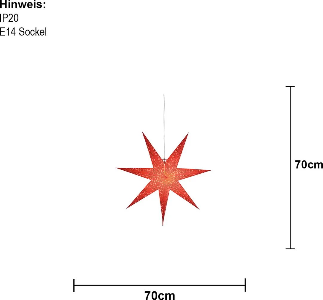 Star Trading Dot Red Decoratieverlichting - Ø70cm