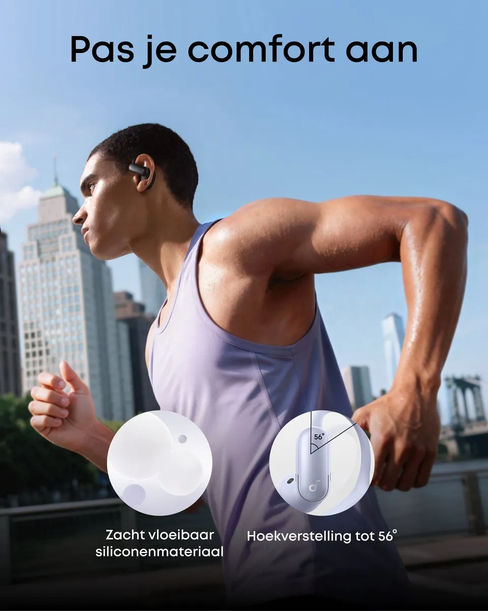 Soundcore AeroFit 2 Pro A3875 Hoofdtelefoon - Zwart