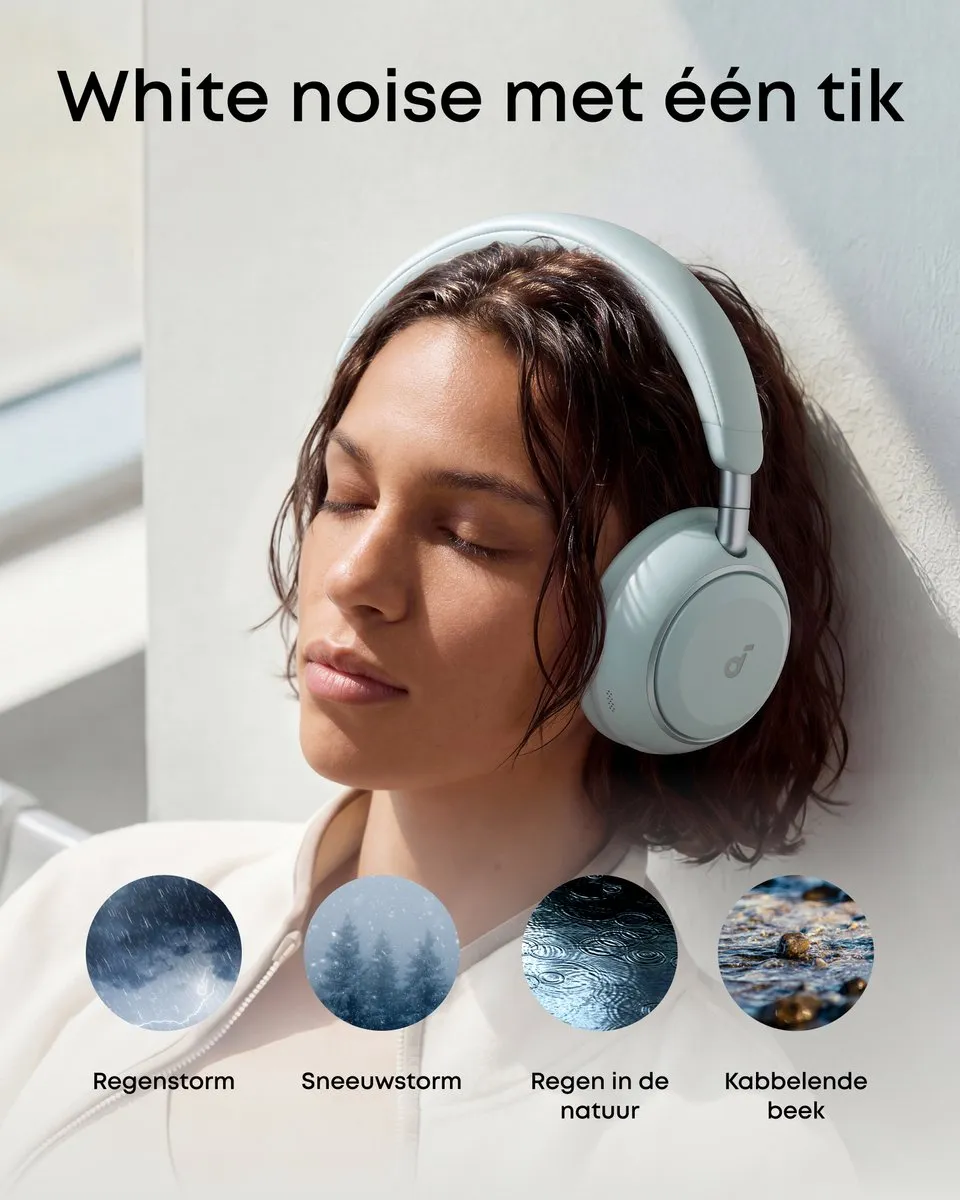 Soundcore Space 2 D1402G61 Noise Cancelling Koptelefoon - 50H - LDAC - Groen