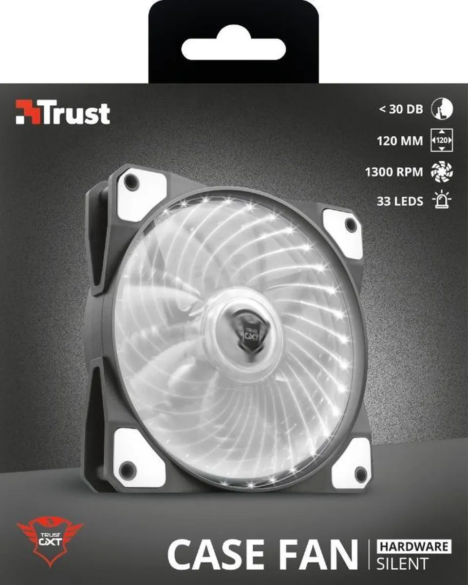 Trust GXT 762W PC-ventilator 120mm - Transparant