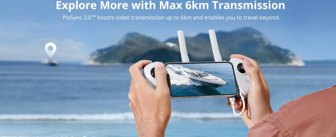 Potensic ATOM Fly More Combo 4K Drone - 6 km Bereik - 32 Min Vliegtijd