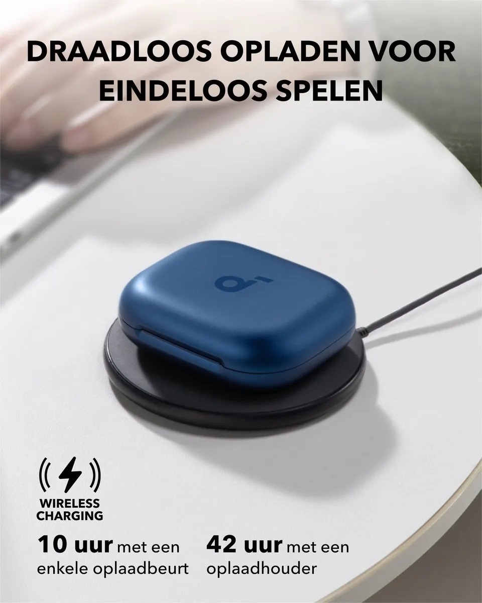 Soundcore AeroFit 2 A3874 Open-Oor Oordopjes - 42u Bluetooth 5.4 - Blauw