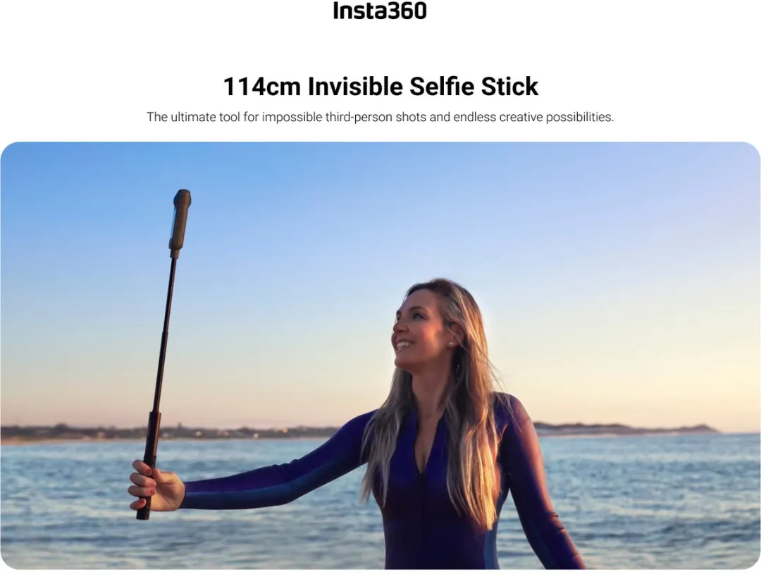 Insta360 X5 Batterij Bundel - 2400mAh - Onzichtbare Selfie Stick 114cm - Zwart