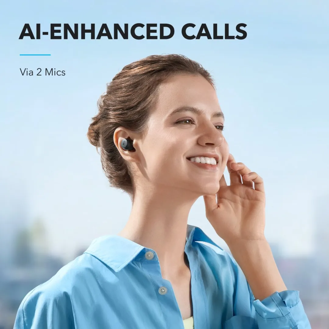Soundcore A25i A3948G11 True Wireless Earbuds - 28 uur - Zwart - afbeelding 2 van 6
