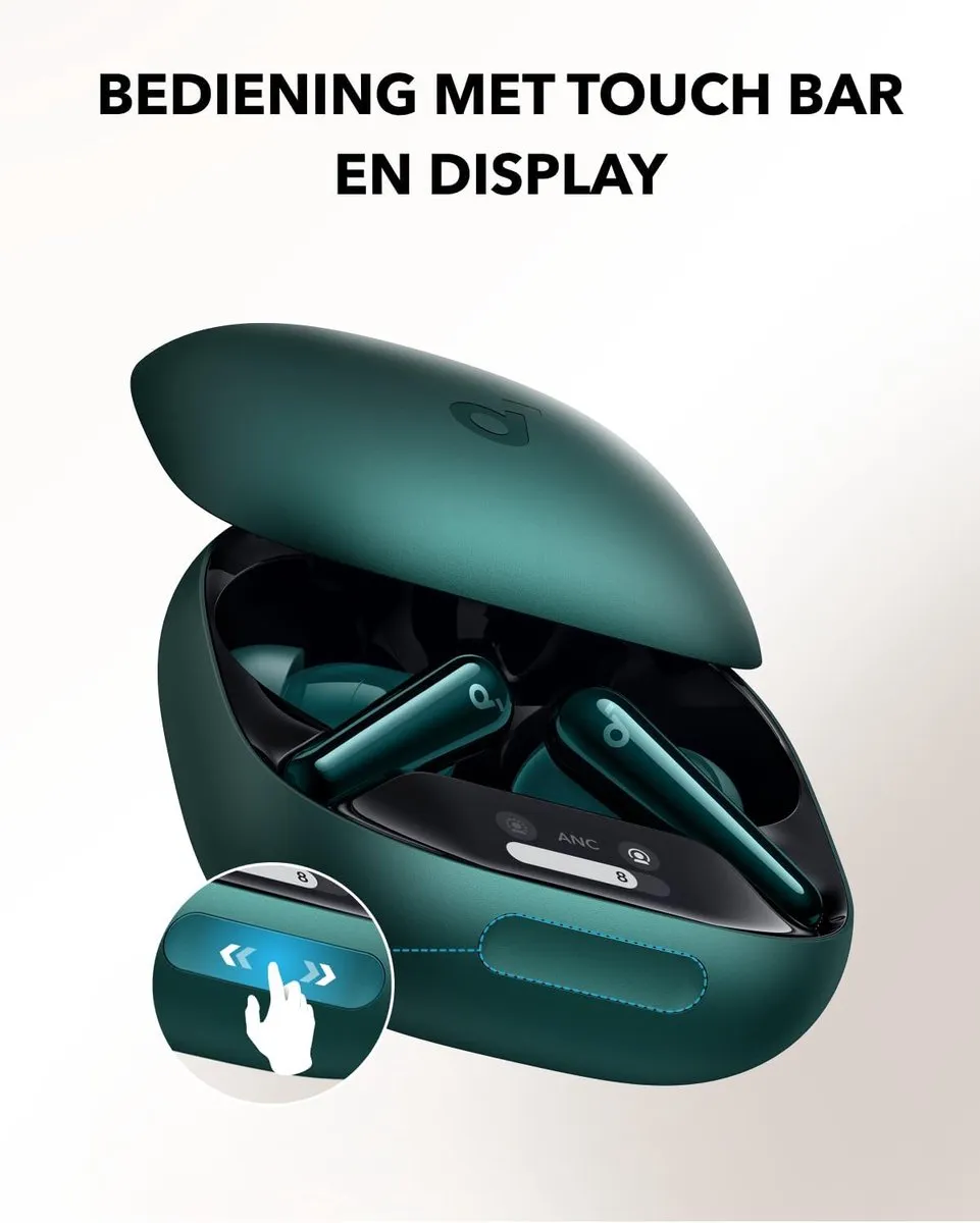 Soundcore Liberty 4 Pro A3954 Oordopjes - Groene - Adaptieve Ruisonderdrukking