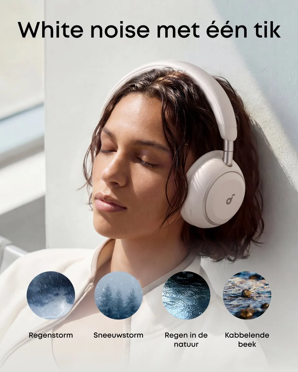 Soundcore Space 2 D1402G11 Koptelefoon - Active Noise Cancelling - 50H - Zwart - afbeelding 6 van 6