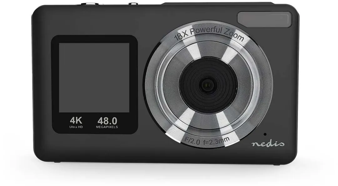Nedis PCAM2530BK Digitale Fotocamera 48MP - Zwart