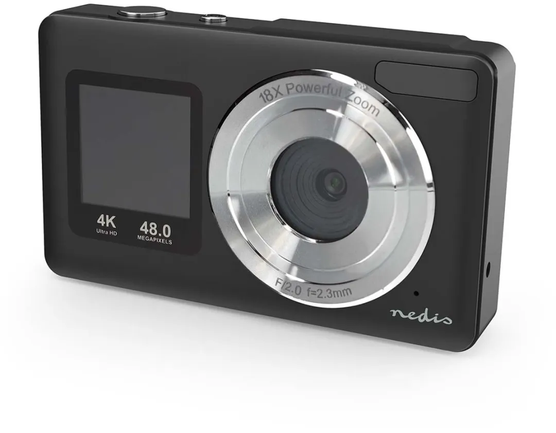 Nedis PCAM2530BK Digitale Fotocamera 48MP - Zwart