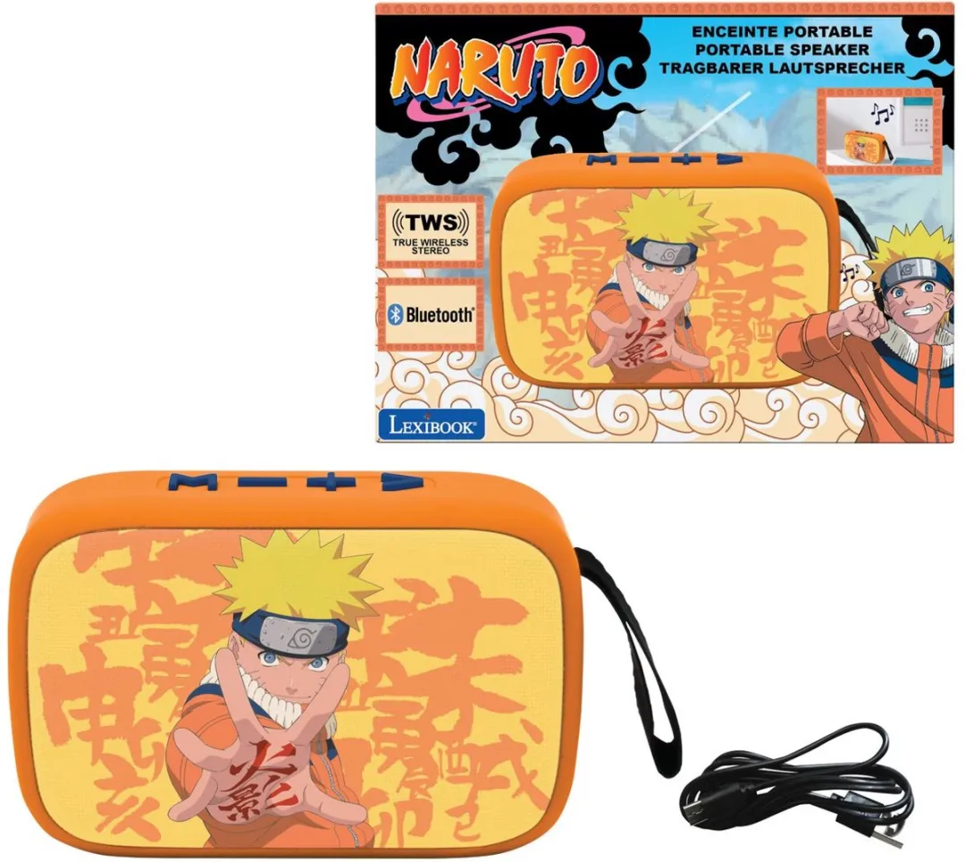 Spider-Man Naruto Draagbare Bluetooth Luidspreker - ORANGE