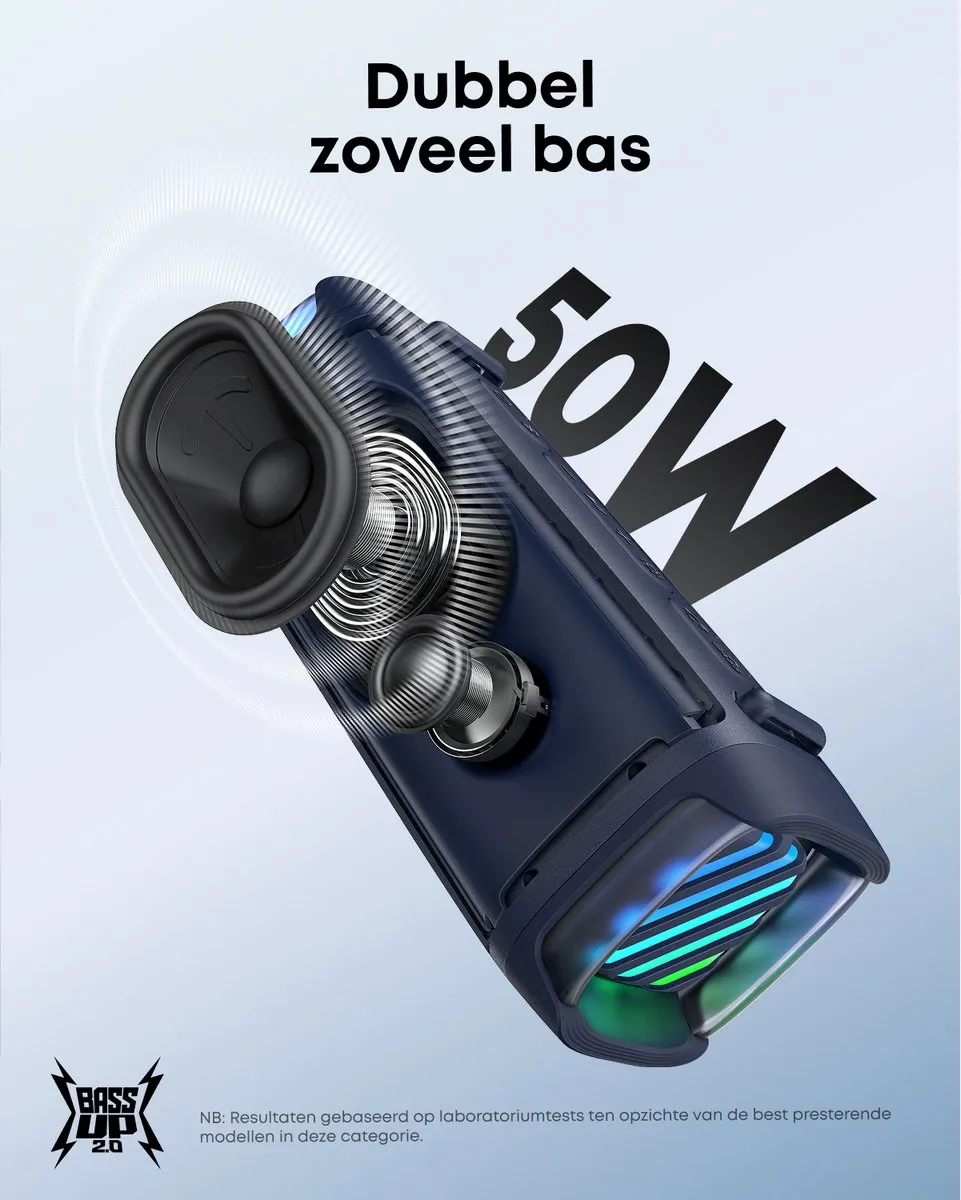 Soundcore Boom 3i D5100080 Outdoorluidspreker - 50W - IP68 - Bruin
