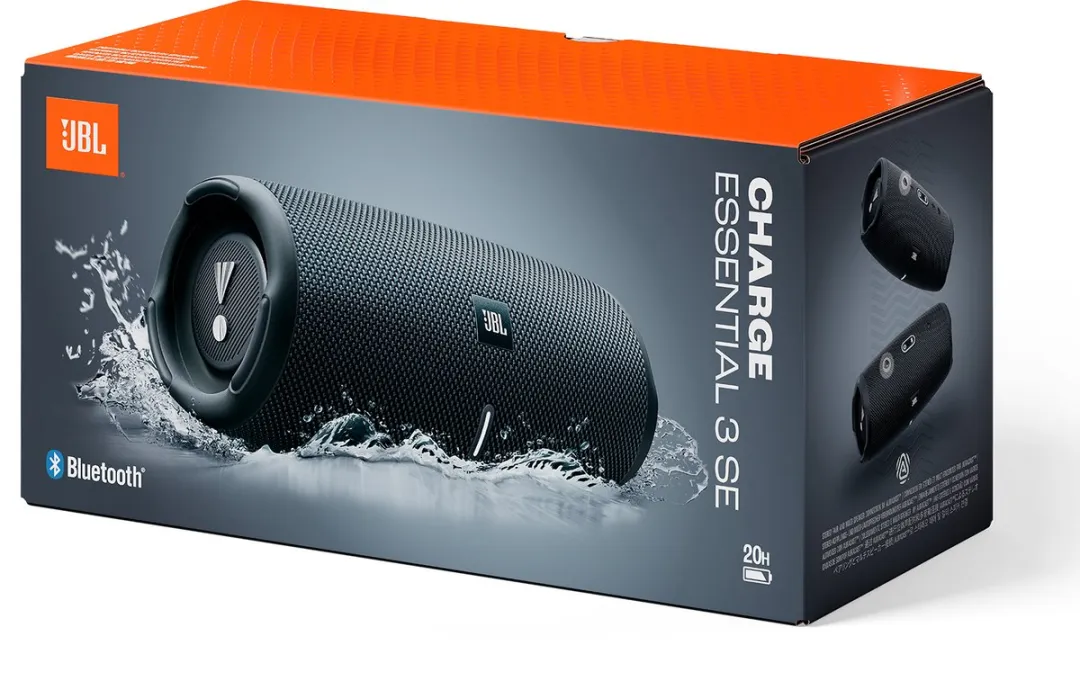 JBL Charge Essential 3 Draadloze Speaker - 30W - Zwart - afbeelding 6 van 6