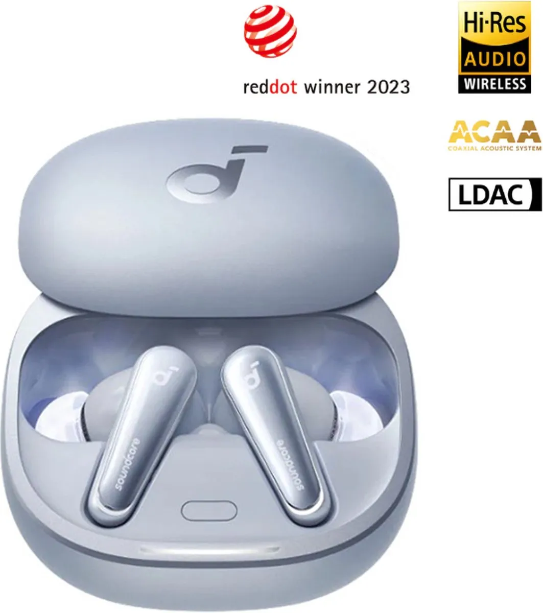 Soundcore Liberty 4 A3953G31 Oordopjes - Blauw - Hi-Res Audio