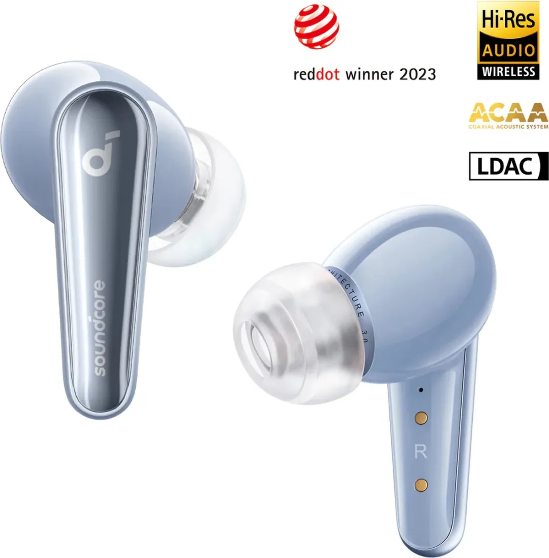 Soundcore Liberty 4 A3953G31 Oordopjes - Blauw - Hi-Res Audio