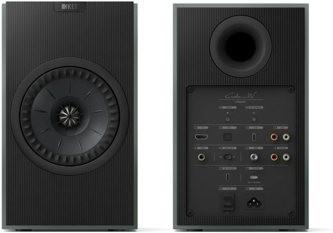 KEF Coda W Actieve HiFi-Luidspreker - Moss Green Paar