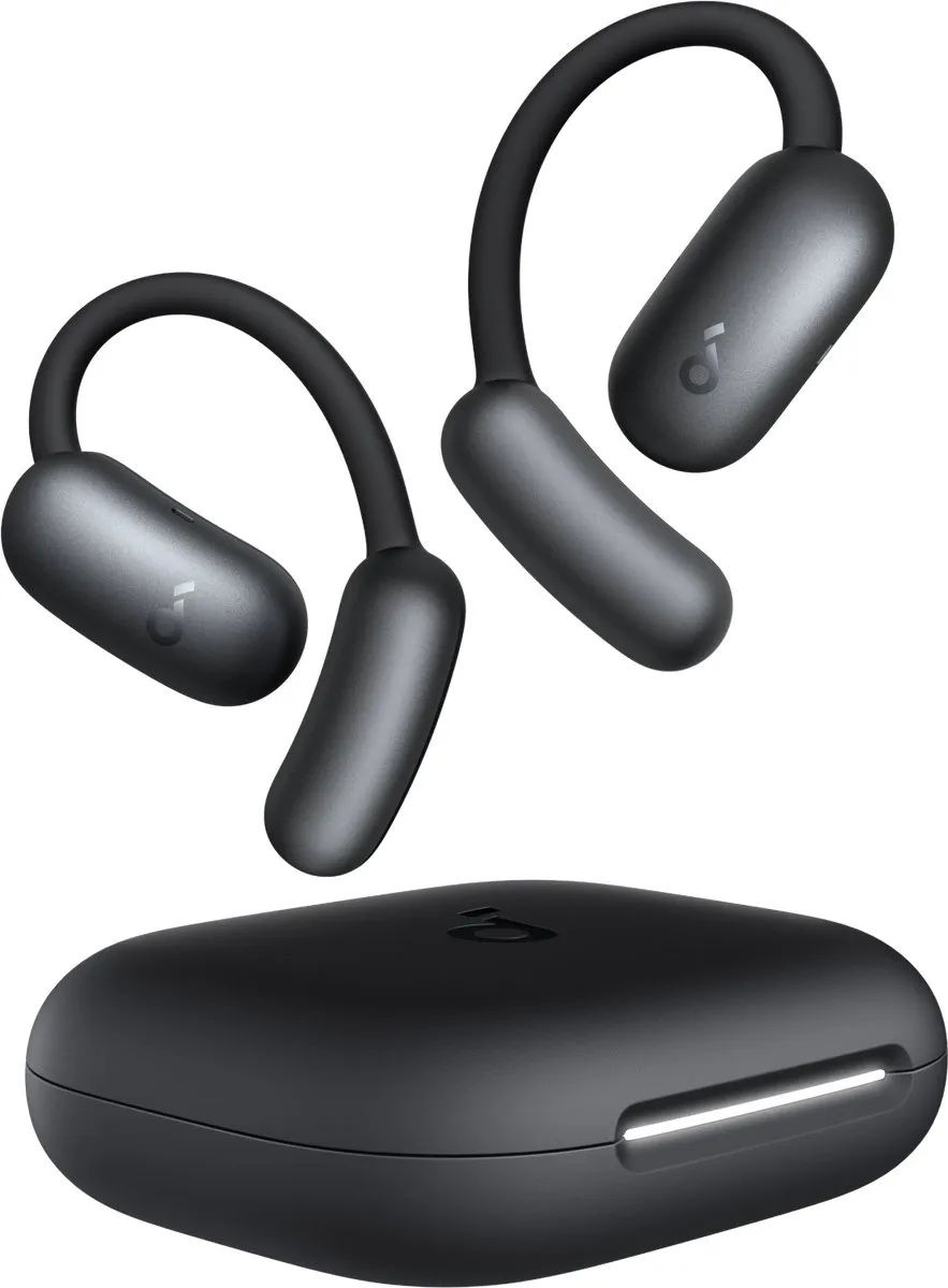 Soundcore AeroFit 2 A3874G12 Open-Oor-Koptelefoon - 35 uur - IP55 - Zwart