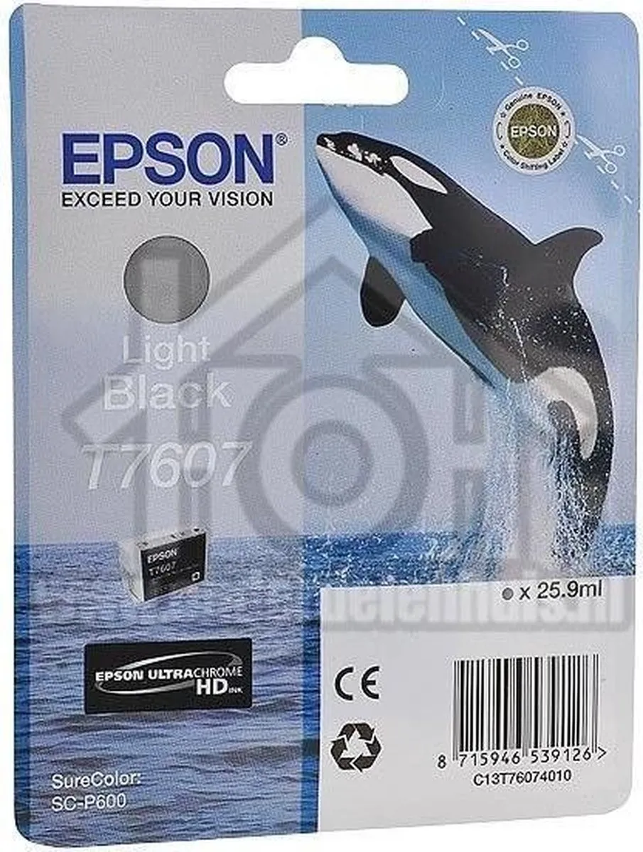Epson T7607XL Licht Zwart Inktcartridge - 10.000 pagina's
