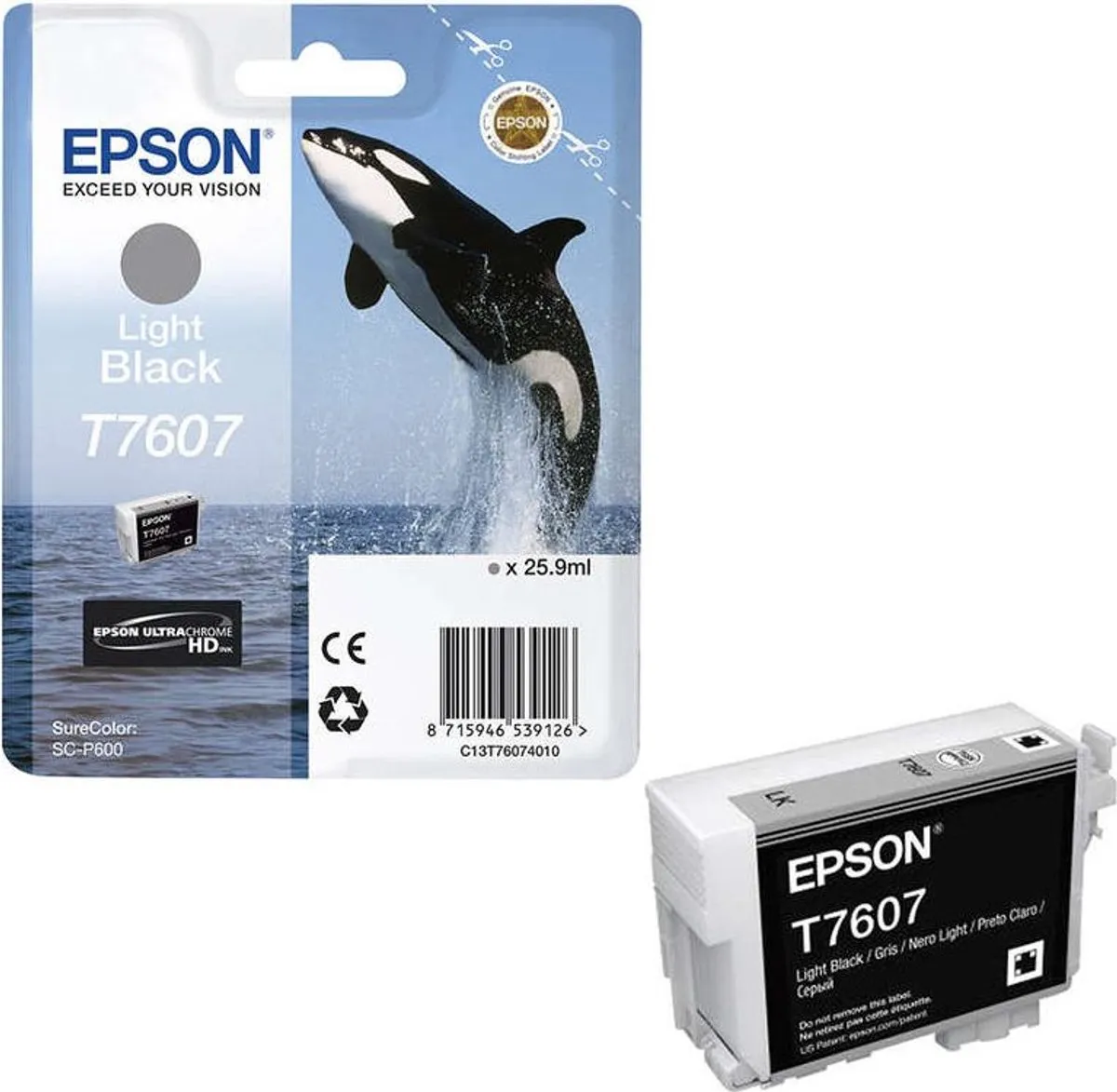 Epson T7607XL Licht Zwart Inktcartridge - 10.000 pagina's
