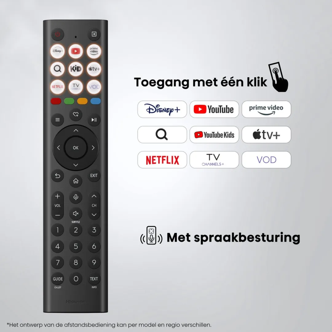 Hisense 43E7S PRO 4K SmartTV 144Hz - Zwart