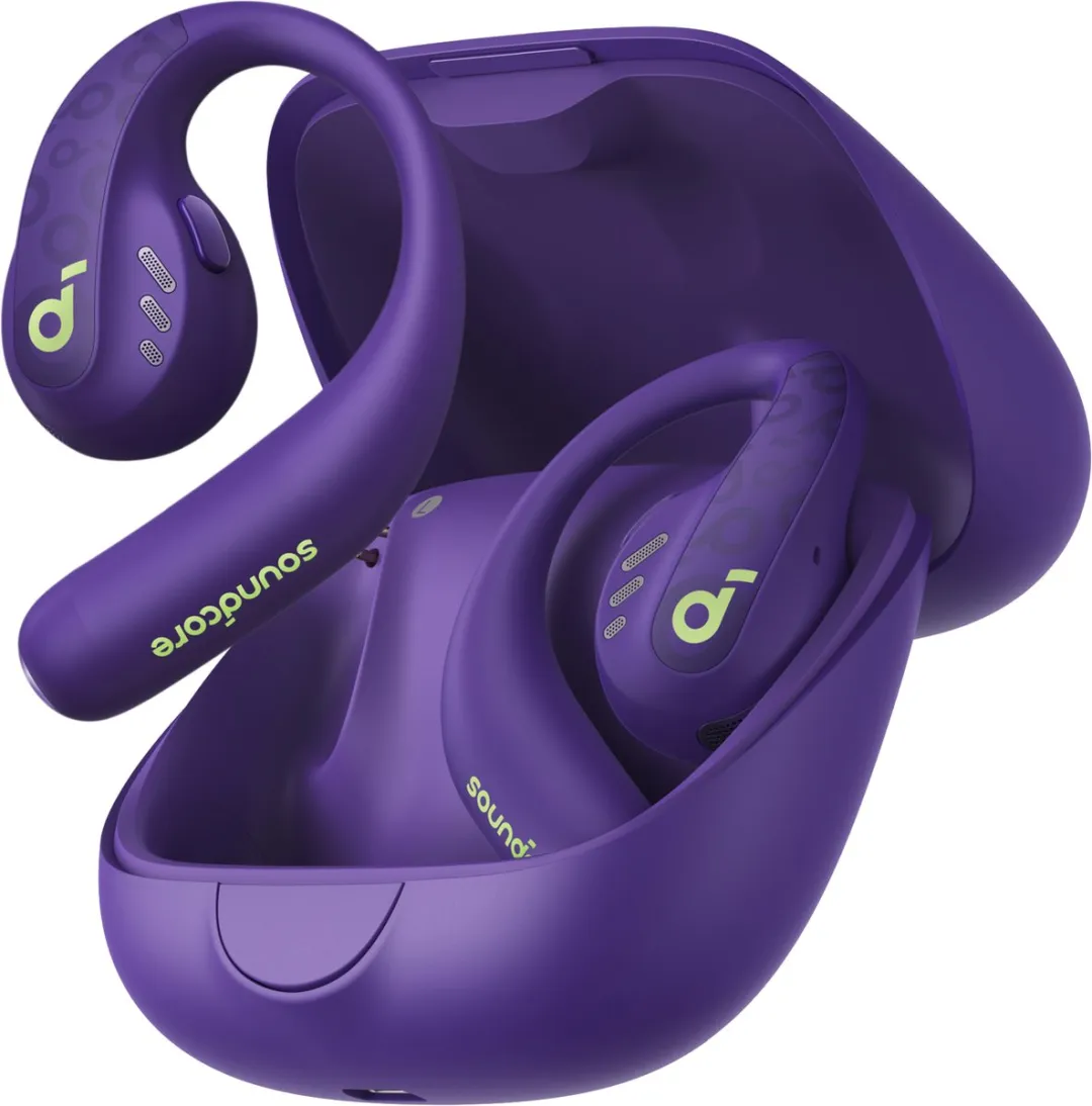 Soundcore AeroFit Pro A3871 Open Oorhoorndopjes - Paars - 46 Uren - LDAC
