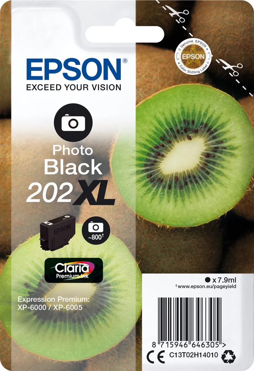 Epson Claria Premium Photo Black 202XL