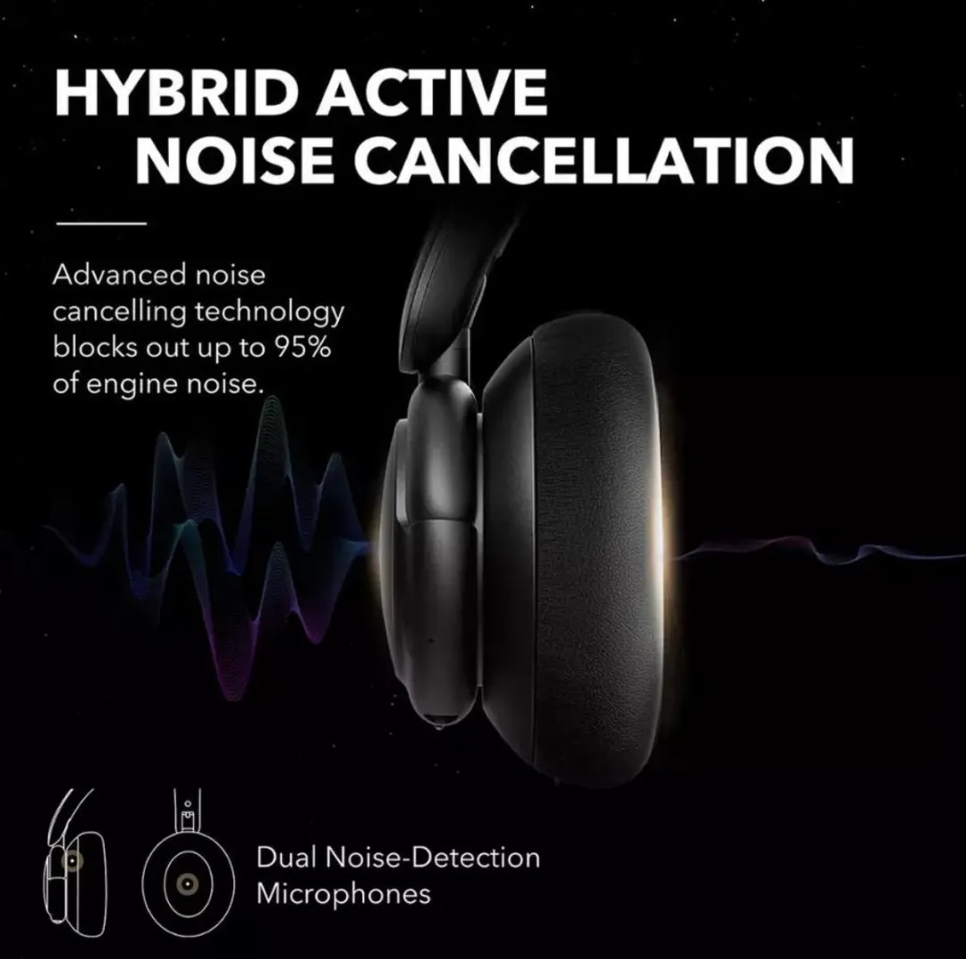 Soundcore Life Q30 Draadloze Over-Ear Koptelefoon - Roze