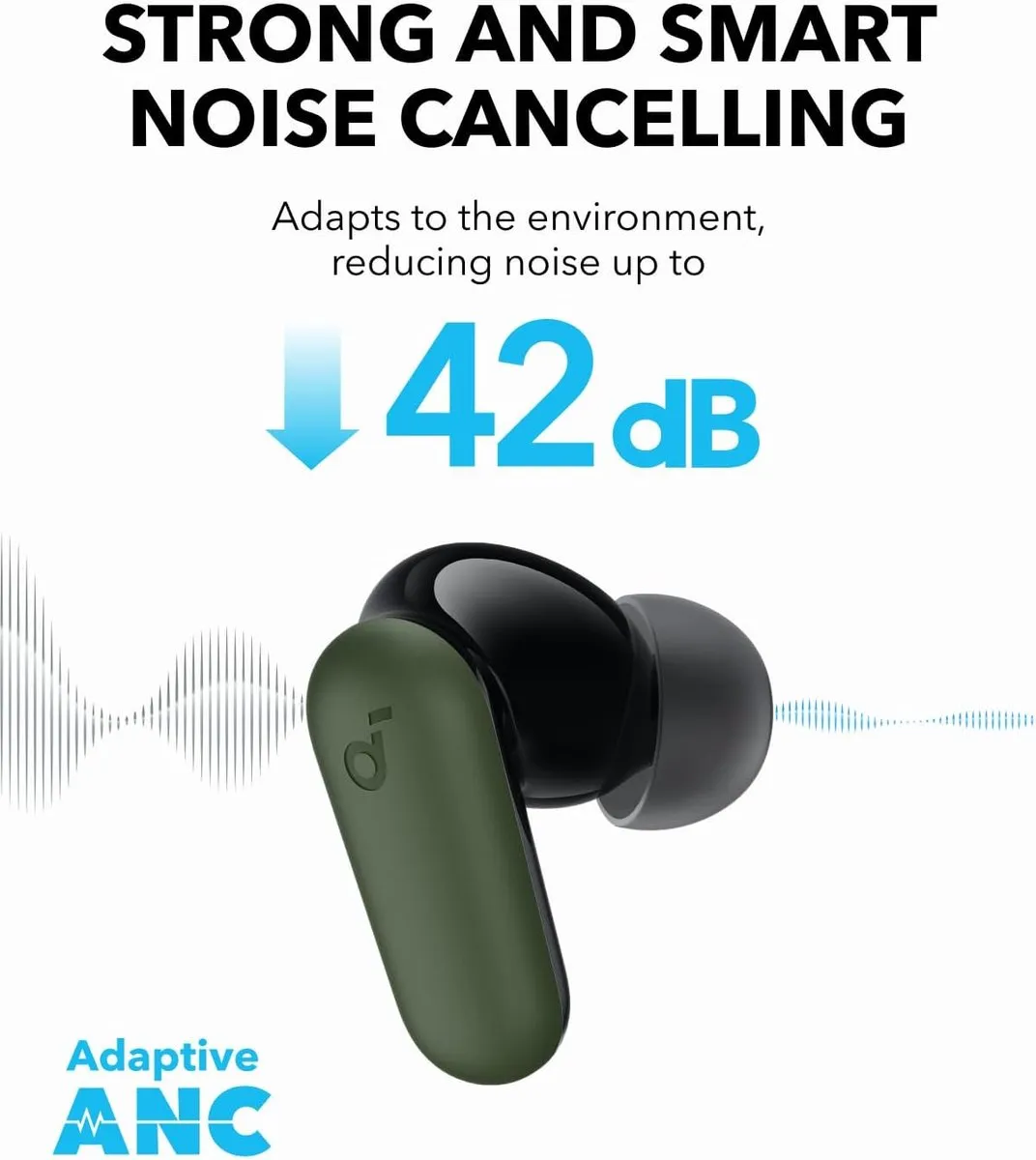 Soundcore P30i Draadloze Oordopjes ANC - A3959 - Groen