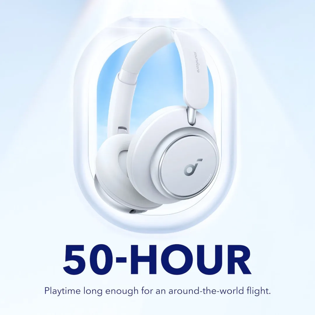 Soundcore Space Q45 ANC Headphones - A3040G21 - Wit - afbeelding 6 van 6