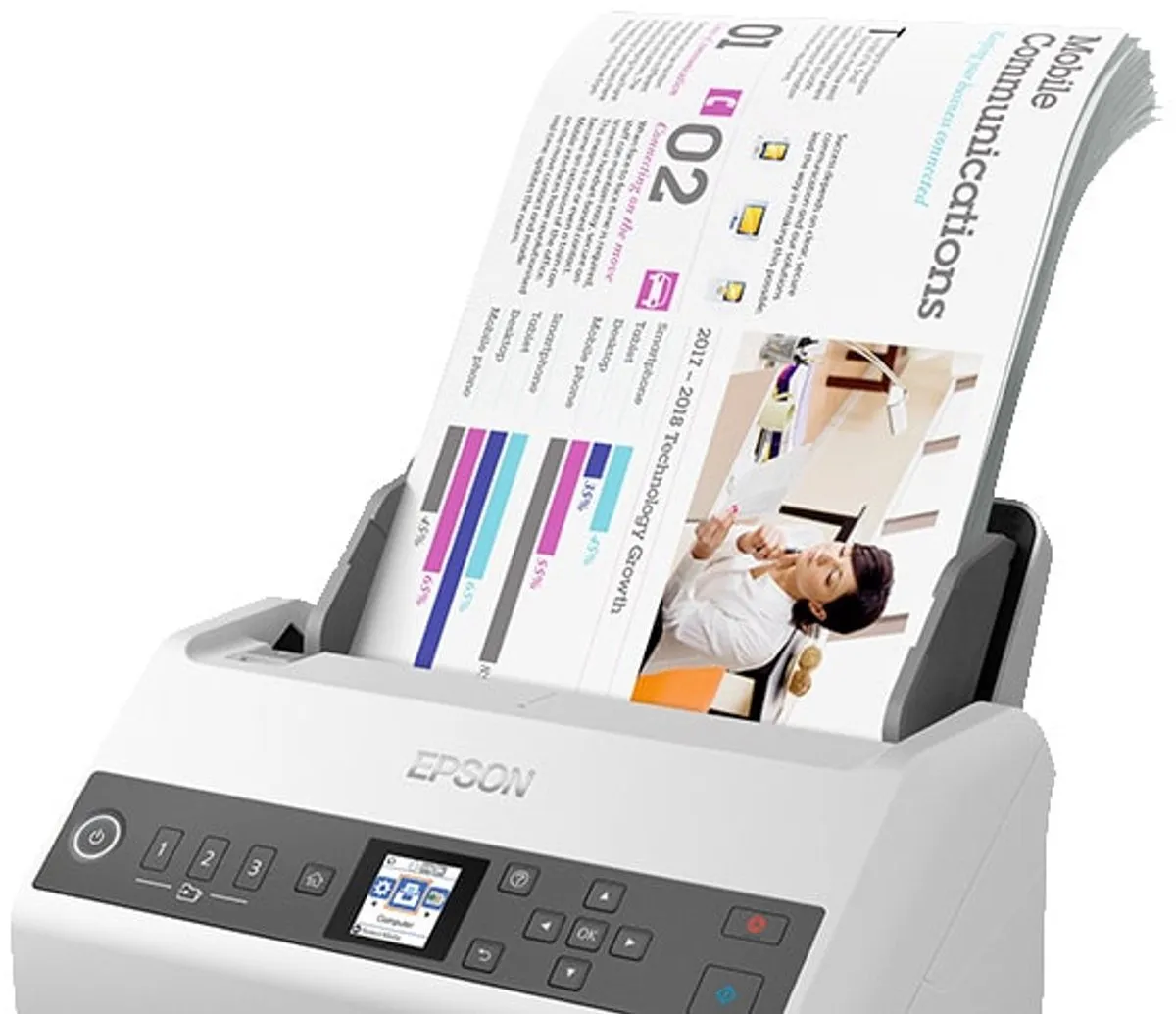 Epson WorkForce DS-730N Netwerk Scanner - Wit