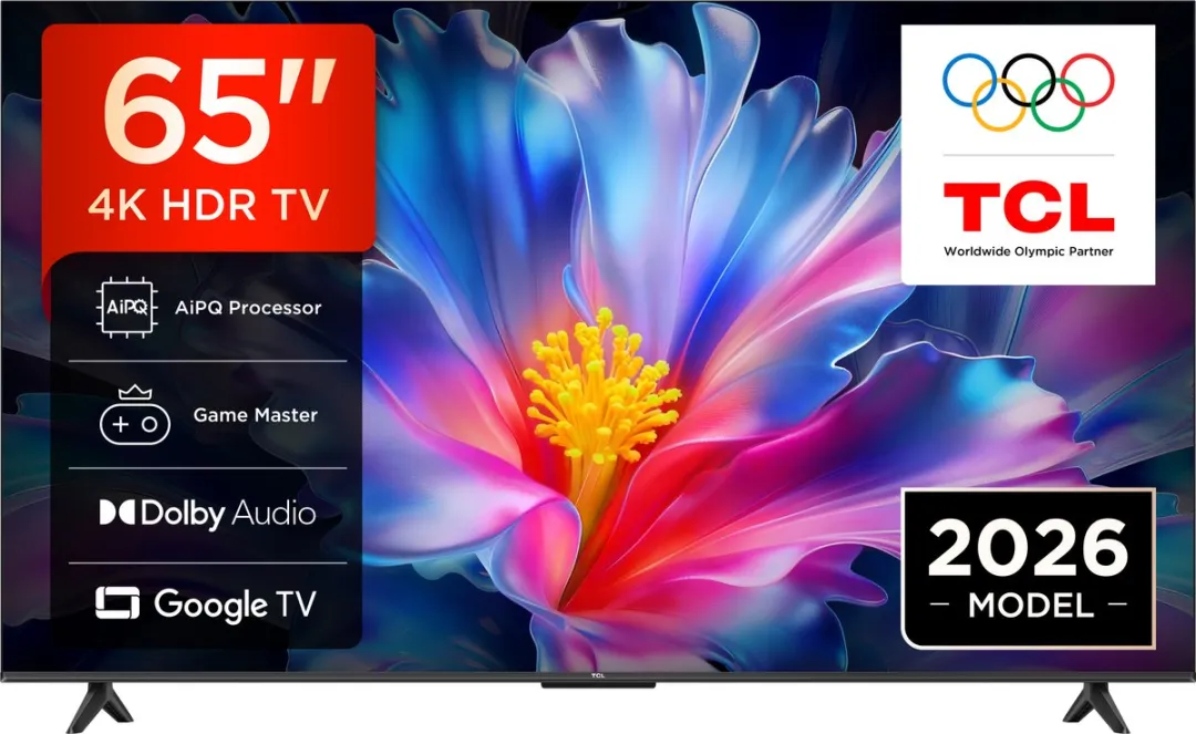 TCL 65P6L 65 inch 4K QLED Smart TV - Zwart