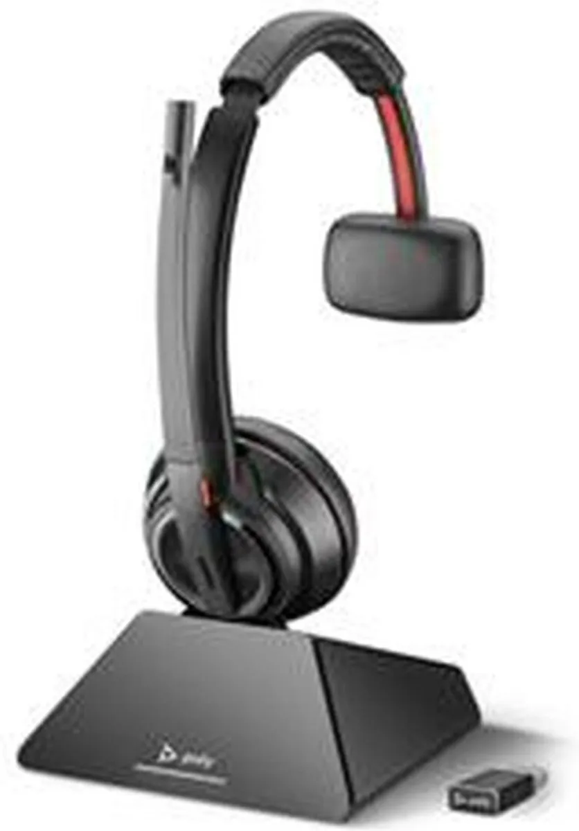 Poly Savi 8210 UC Mono DECT-headset - USB-A - Zwart - afbeelding 6 van 6