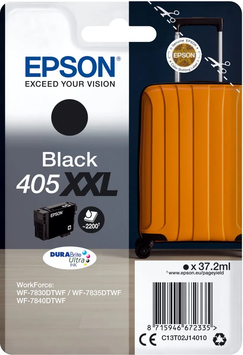 Epson DURABrite Ultra Black 405XXL C13T02J14020 - 2200 pagina's