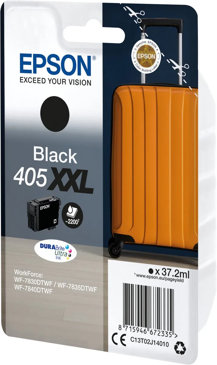 Epson DURABrite Ultra Black 405XXL C13T02J14020 - 2200 pagina's