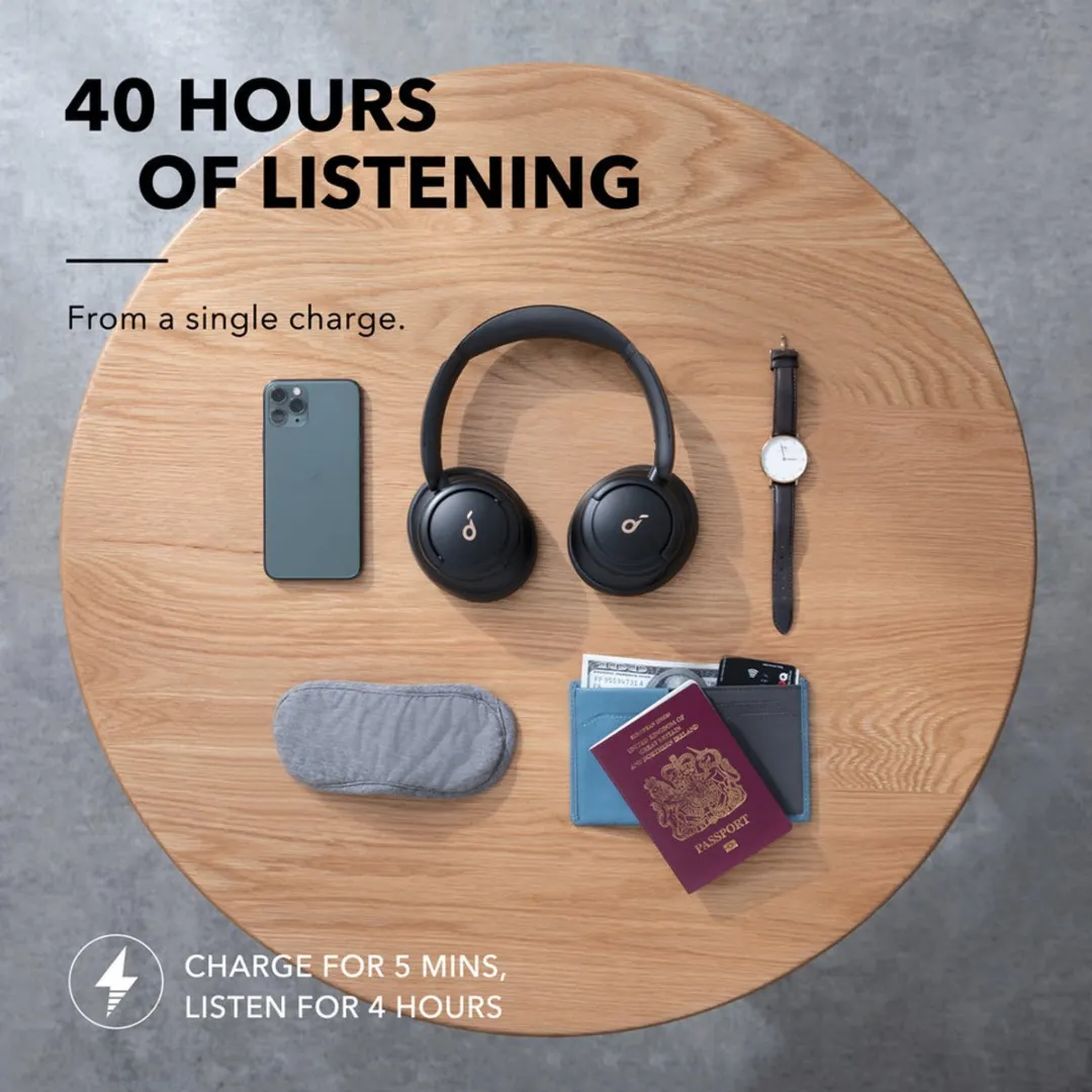 Soundcore Life Q30 A3028353 Hoofdtelefoon - ANC - 40H - Zwart