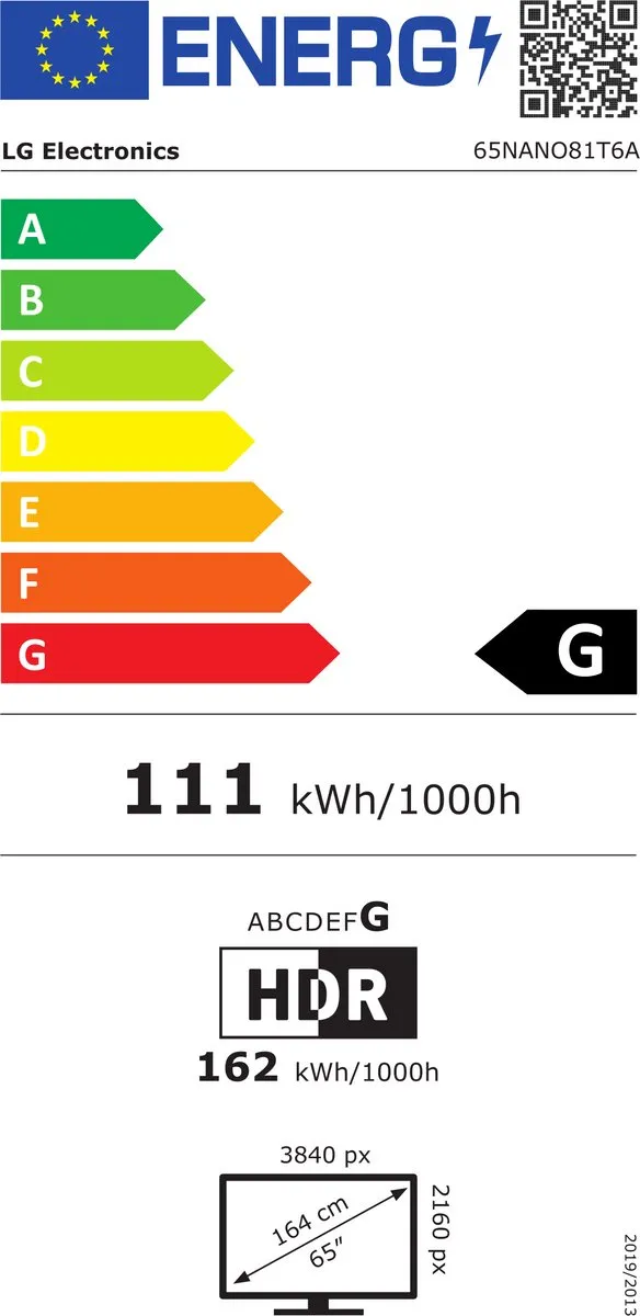 LG 65NANO81 NANOCel 65 TV - 4K UHD - Blauw