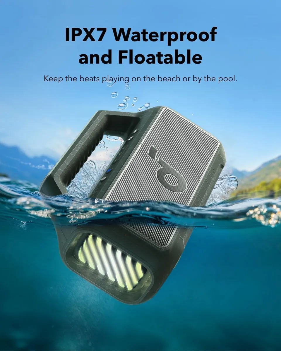 Soundcore Boom 2 A3138061 Outdoor Speaker - 80W - IPX7 - Groen