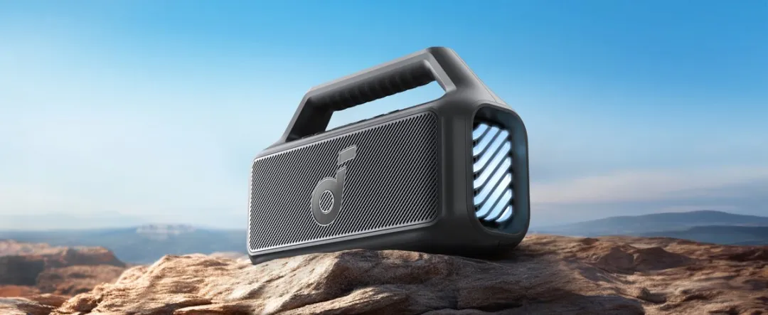 Soundcore Boom 2 A3138011 Outdoor Speaker - 80W - IPX7 - Zwart - afbeelding 6 van 6