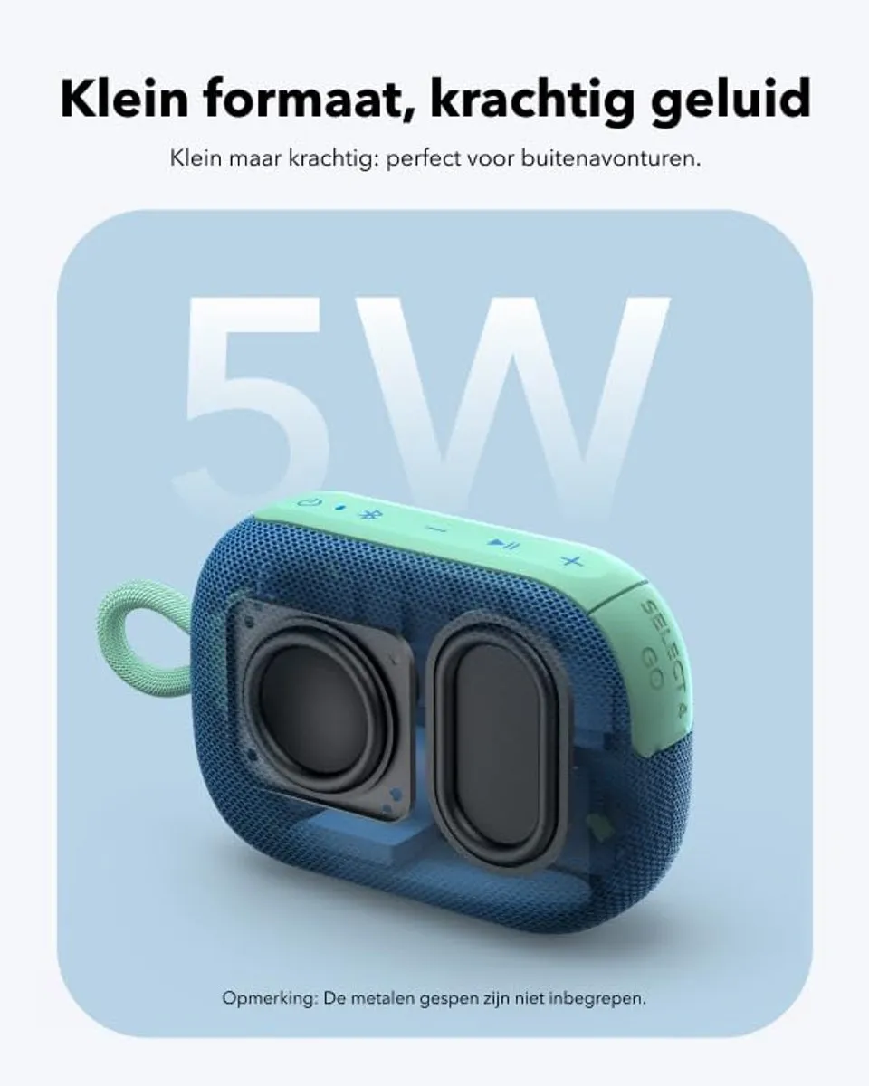 Soundcore Select 4 Go Mavi Feestluidspreker - 5W - Blauw