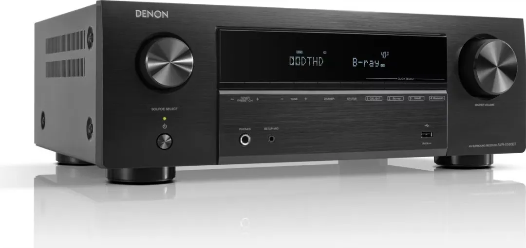 Denon AVR-X580BT 5.2 Receiver - 8K - Zwart