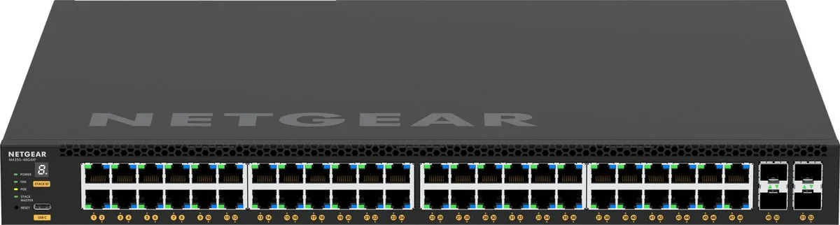 Netgear M4350-48G4XF Managed Switch - 48x PoE 1Gbps - 4x SFP - 176Gbps