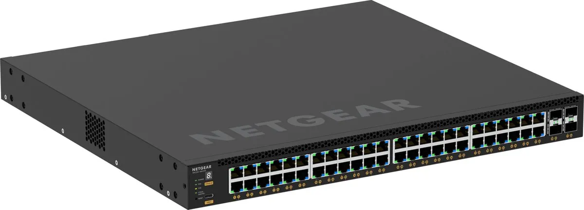 Netgear M4350-48G4XF Managed Switch - 48x PoE 1Gbps - 4x SFP - 176Gbps