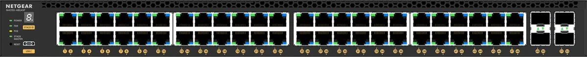 Netgear M4350-48G4XF Managed Switch - 48x PoE 1Gbps - 4x SFP - 176Gbps - afbeelding 6 van 6