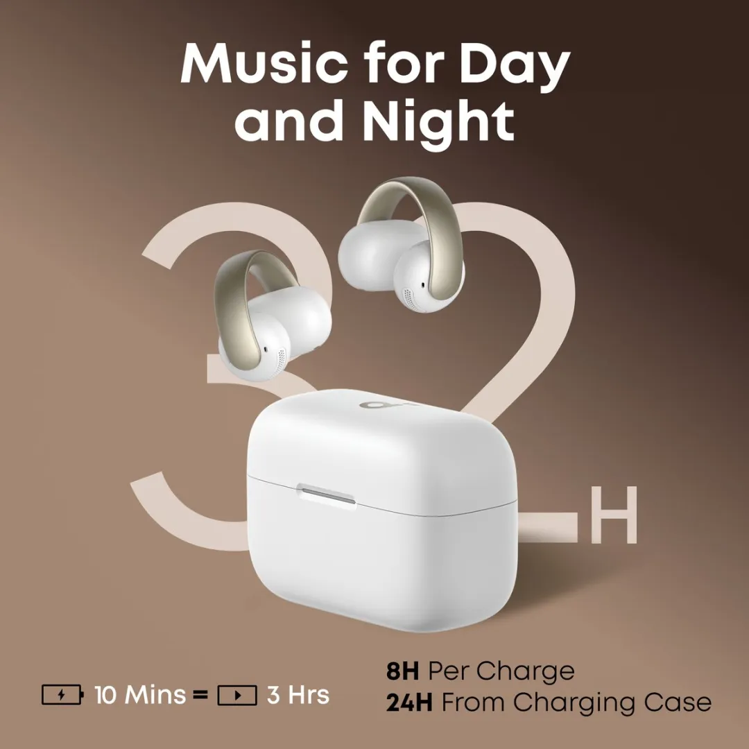 Soundcore AeroClip A3388G21 Oordopjes Open Oor - Wit