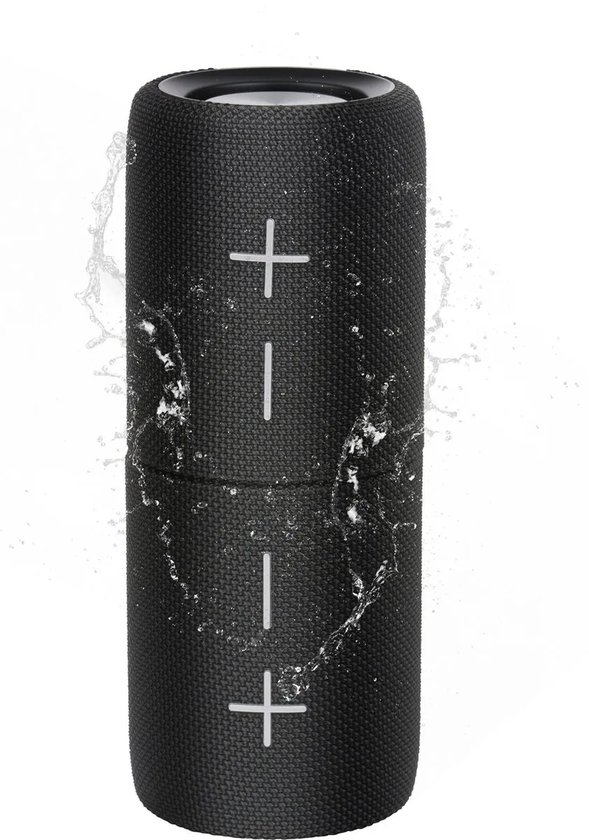 Dunlop Magnetische Bluetooth Speaker 10W - 2-delig - Zwart