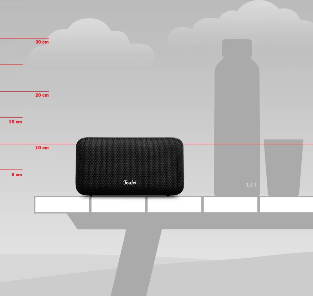 Teufel Motiv GO Draagbare Bluetooth Speaker - IPX5 Night Black