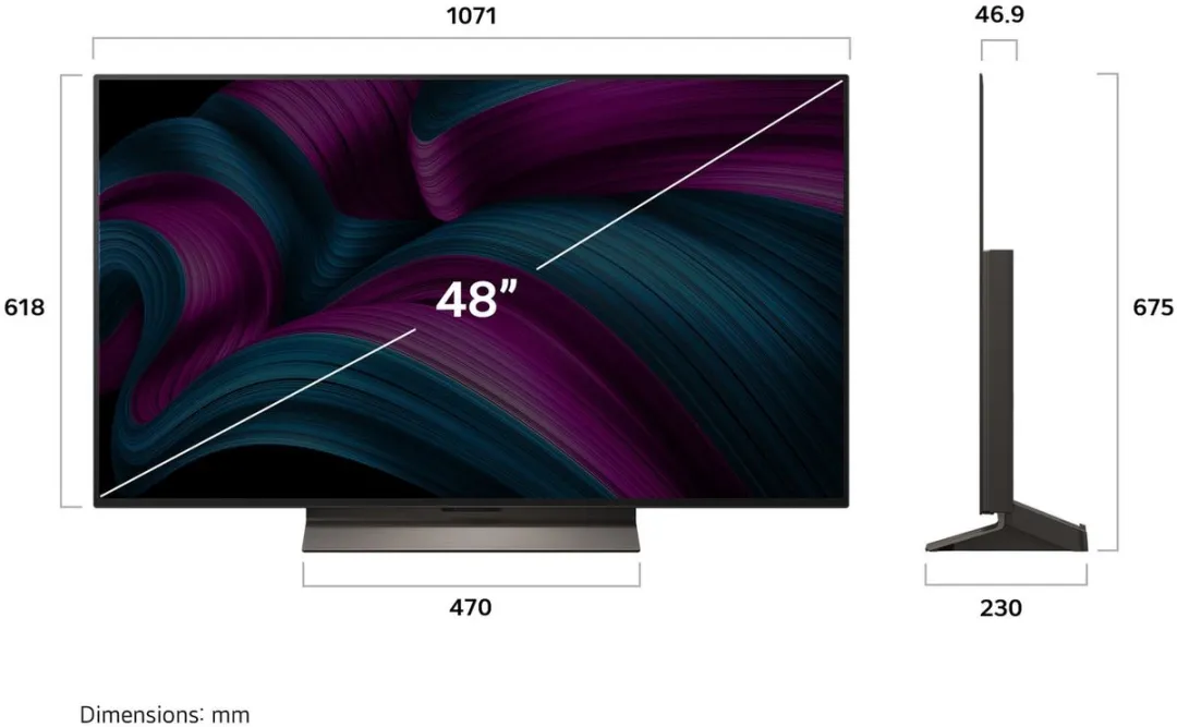 LG C5 OLED48C56LB 48 inch OLED TV - Bruin - afbeelding 6 van 6