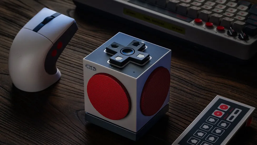 8Bitdo Retro Cube 2 Speaker - Draadloos - 10W - Retro Grijs